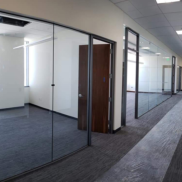 Glass Doors Installed in Office Building